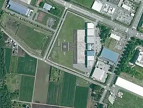 栃木へリポートの航空写真国土交通省 国土地理院 地図・空中写真閲覧サービスの空中写真を基に作成