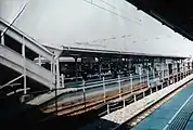 JR両毛線旧ホーム 東武線ホームより望む（1996年）