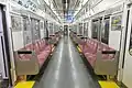 1・2次車の車内全景（2021年6月）