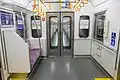 3次車車端部のフリースペース（2021年6月）