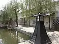 東映太秦映画村内にある木製街灯(京都市右京区
