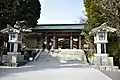 参道より神門を見る（2019年3月19日撮影）
