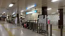 東区役所前駅改札口(2017年7月)