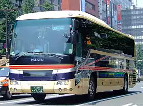 東京 - 山形線「レインボー号」（2007年撮影、東京駅前にて）