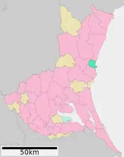 東海村位置図
