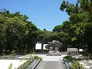 集団自決跡地碑