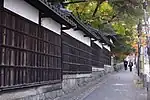 徳川園塀（2021年11月）