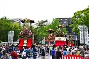 一番左が湯取車（筒井町出来町天王祭）