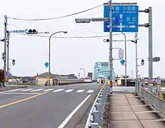 橋の北詰が起点那賀川橋