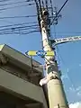 交差道路標識（徳島県道302号起点にて）