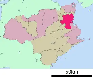 徳島市位置図