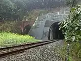 構内にあるトンネル