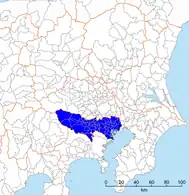 東京都区部と多摩地域(気象情報における東京地方)