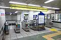 内幸町方面改札方面改札（2023年1月）