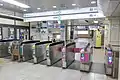 飯田橋交差点方面改札（2022年5月）