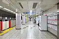 1番線ホーム（2022年12月）