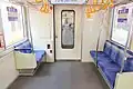 7次車の優先席と車いすスペース（左側）