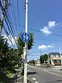 都道路線番号標識（町田市鶴川）