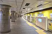 銀座線1番ホーム（2022年4月）