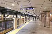 銀座線2番ホーム（2022年4月）