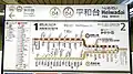 1番線の駅名標(2021年12月)