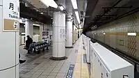 ホームドア設置後の有楽町線ホーム（2017年12月）