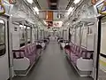 更新後の6次車の車内案内表示器・スタンションポールの設置・床材交換以外に大きな変化はない