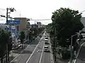 野川沿いの世田谷通り(2011年)