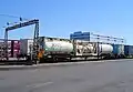 荷役線・架線が途中までしか設置されていない