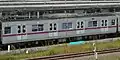 8000系B修施工車、8802号車制御装置はVVVFインバータ制御化された（水色の線上部がVVVFインバータ装置）