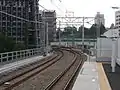 ホームより大岡山方面を望む