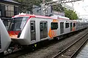 甲種車両輸送時の6101F側面上下の帯がない。(2007年12月25日 / 逗子駅)