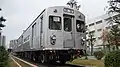総合車両製作所横浜製作所に展示されているデハ7052