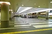 東急・東京メトロ・東京都交通局コンコース（2007年4月）
