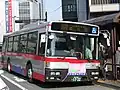 社番「I8714」の車両（池上営業所配置で2007年度に導入した日産ディーゼル製14号車）