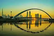 ドバイのドバイ運河にかかるTolerance Bridge（2017年11月完成）