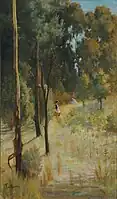 「学校に続く道  (c.1887)