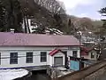 止滝(第二)発電所大湯川の水を使う水力発電所で、小坂鉱山で使う電力を発電するため明治35年に設置された。