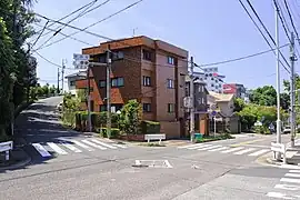東明町交差点(2021年(令和3年)8月)
