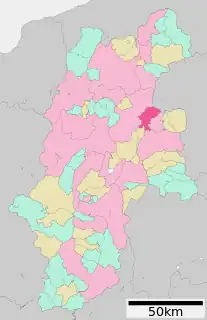 東御市位置図
