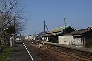 駅構内の様子（関方向を見る）（2024年3月）