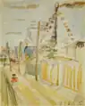 『万国旗のある風景 (仮題)』(1923年)