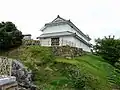 本丸跡に復元された櫓。現・富岡ビジターセンター。