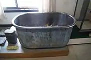艦内で使われていた浴槽