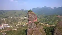 通天寨の丹霞地形