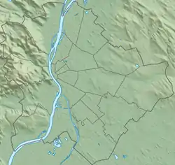 セーチェーニ温泉の位置(ブダペスト内)