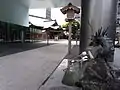 一之鳥居を潜り拝殿を見る（2010年5月14日撮影）