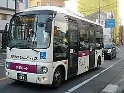小堀ルートの現車両(受託:関東鉄道)