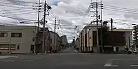 鳥飼藤崎線(弥生2丁目交差点付近)