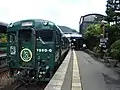 由布院駅にて